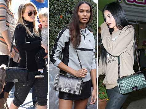 pictures of celebrities with a chanel boy bag